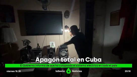 El sistema eléctrico de todo el país colapsa y deja a Cuba completamente a oscuras El sistema eléctrico de todo el país colapsa y deja a Cuba completamente a oscuras