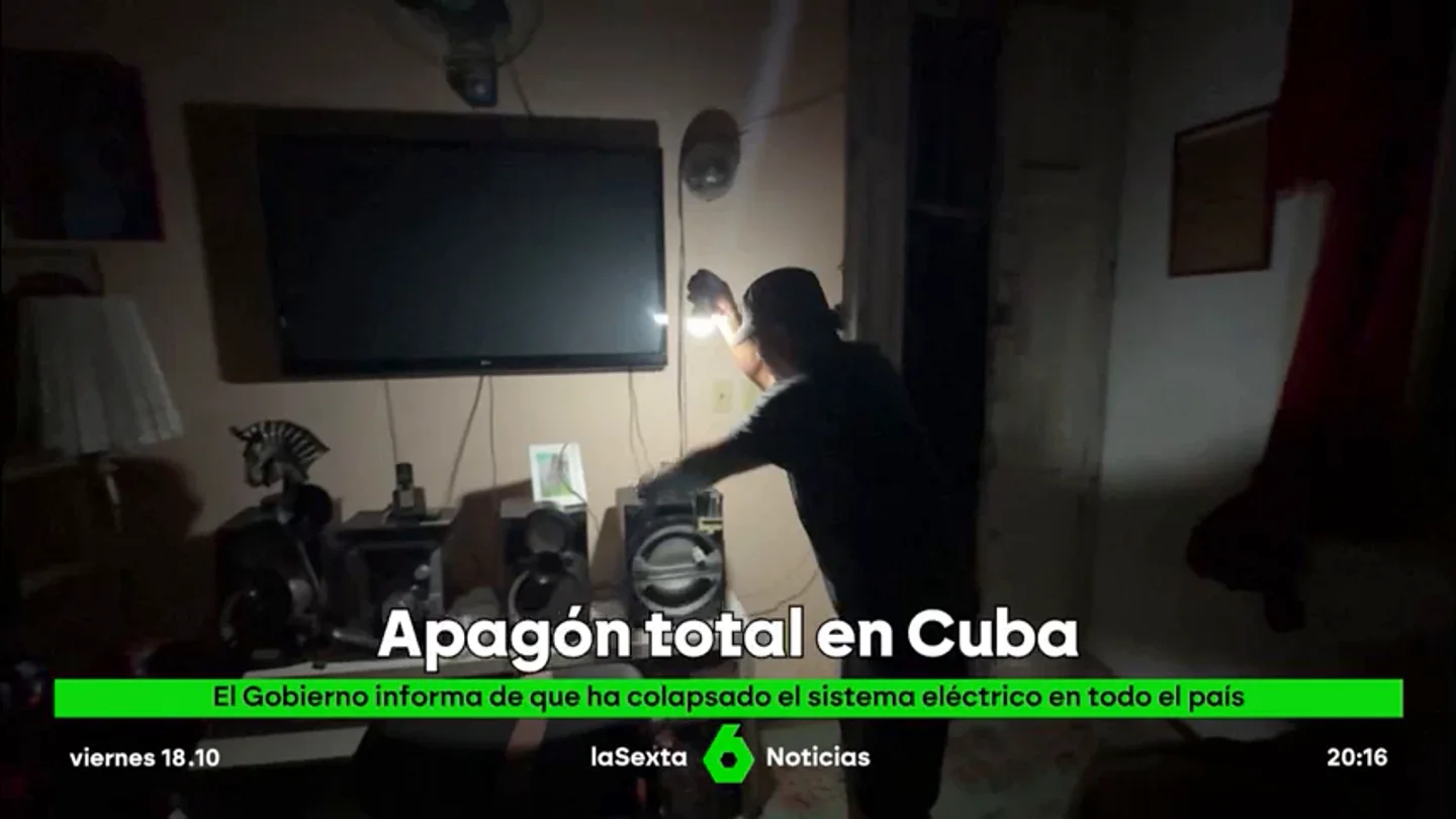 El sistema eléctrico de todo el país colapsa y deja a Cuba completamente a oscuras El sistema eléctrico de todo el país colapsa y deja a Cuba completamente a oscuras