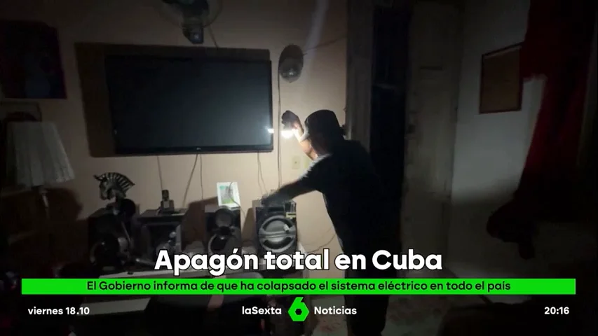 El sistema eléctrico de todo el país colapsa y deja a Cuba completamente a oscuras