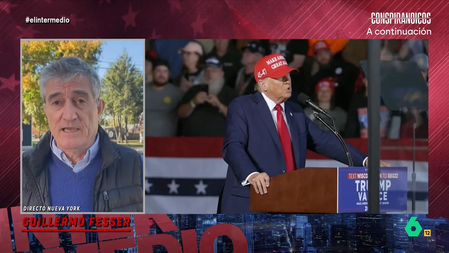 Guillermo Fesser analiza la campaña electoral de Donald Trump: "Está cada vez más desatado" El candidato republicano, debido a como se está comportando durante los mítines, "está incrementando los rumores de una posible senilidad". "Llega tarde o se alarga con frases inconexas", expone.