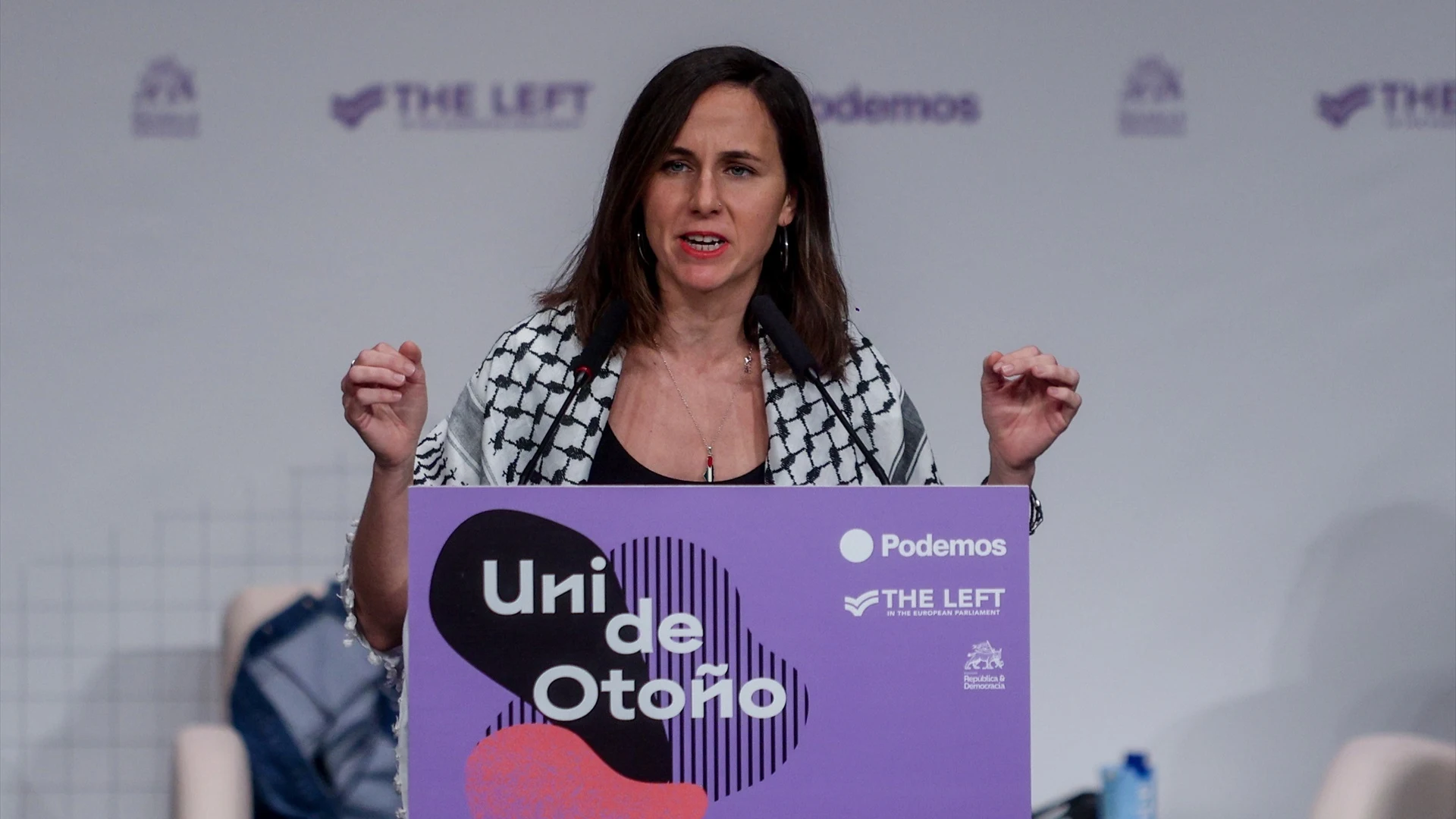 La secretaria general de Podemos, Ione Belarra