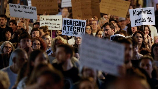 Manifestaci&oacute;n en Valencia por el derecho a la vivienda