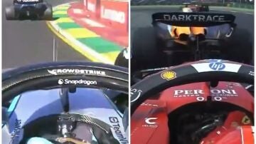 El incidente de Alonso y Russell comparado con el de Norris y Leclerc