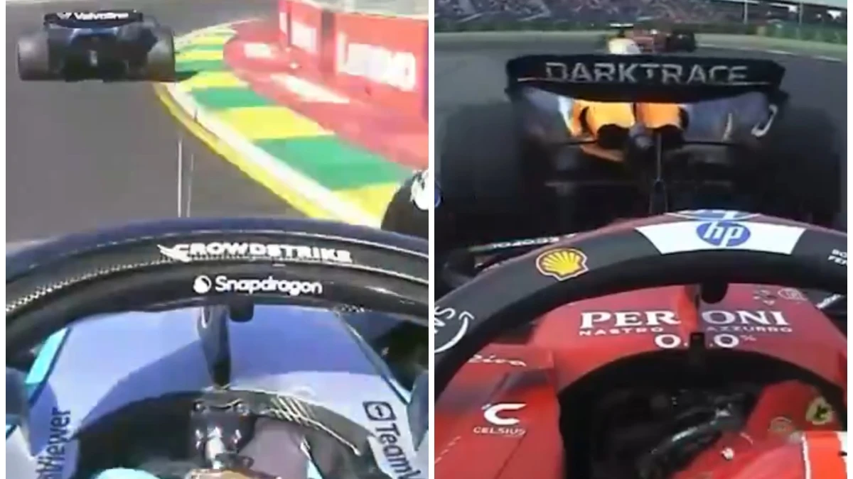 El incidente de Alonso y Russell comparado con el de Norris y Leclerc
