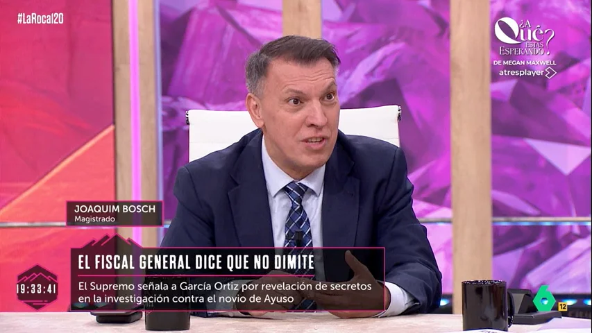Joaquim Bosch, sobre la imputación del fiscal general del Estado
