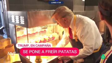 Iñaki López, al ver a Trump trabajando en un McDonald's: "Igual va a Springfield a freír gatos..."