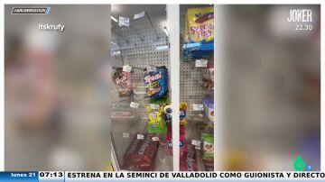 Un joven alucina al ver que todos los productos de un supermercado de San Francisco están candados: "Hasta las chuches"