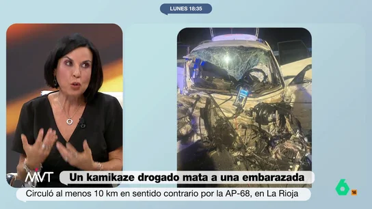 Beatriz de Vicente, sobre el kamikaze de La Rioja: "Esto ya no es una imprudencia, debe enfrentarse a un homicidio" Para la abogada es importante "aparcar la imprudencia" y considerar que si una persona conduce bajo los efectos del alcohol y las drogas, "es más que consciente de la probabilidad de matar a alguien".
