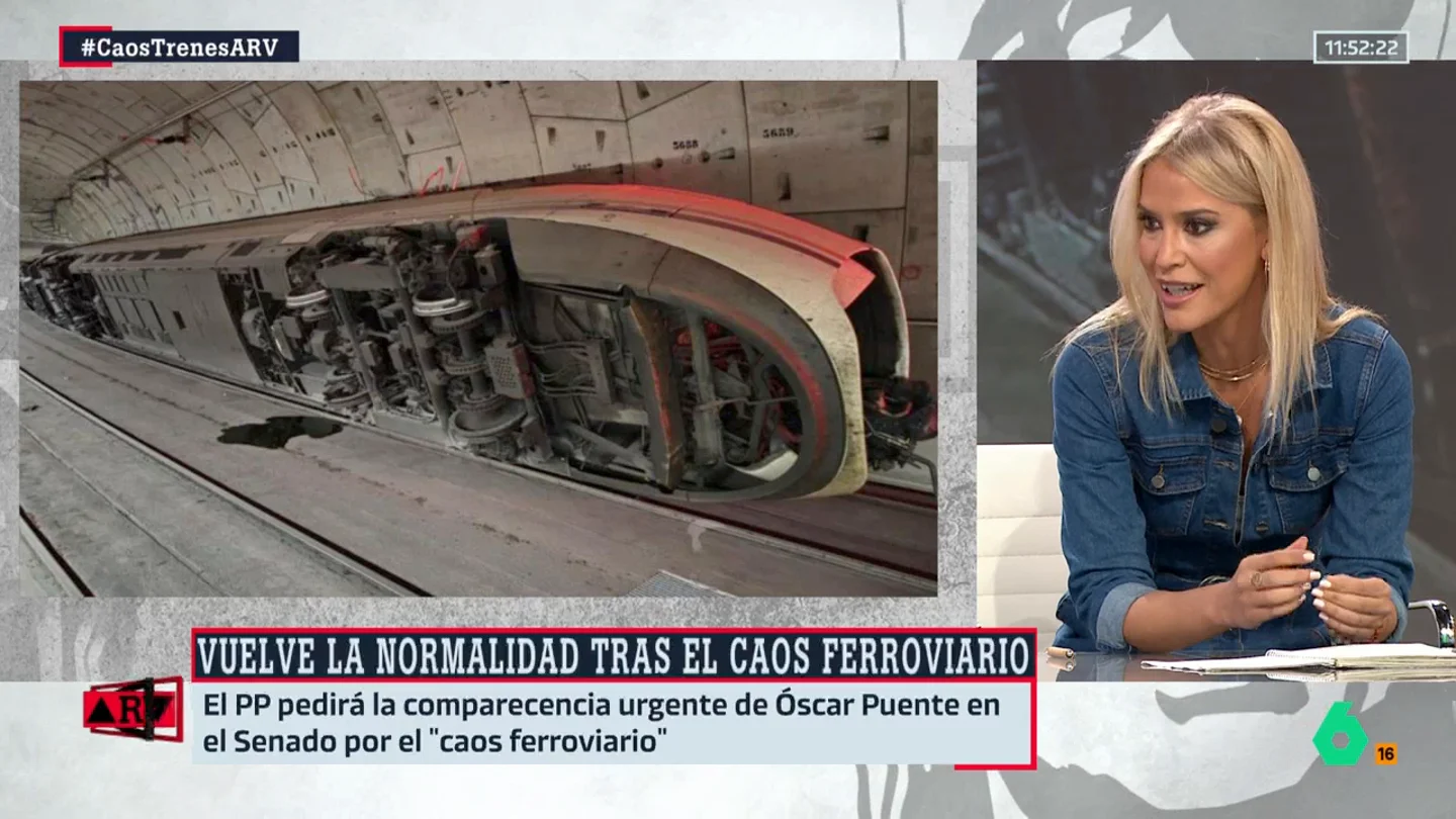 Afra Blanco explica por qué se decidió descarrilar el tren entre Atocha y Chamartín: "Se evitaron dos grandes desgracias" Afra Blanco explica por qué se decidió descarrilar el tren entre Atocha y Chamartín: "Se evitaron dos grandes desgracias"