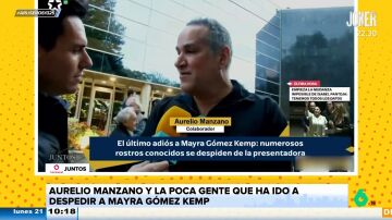 Aurelio Manzano, a los 'amigos' de Mayra Gómez Kemp: "No los he visto aquí"