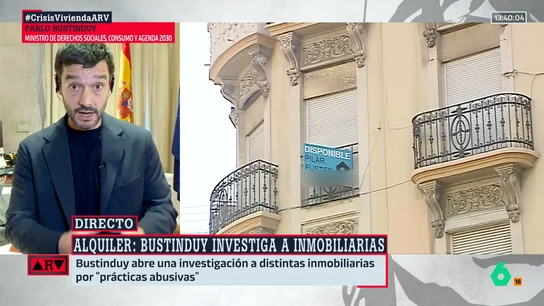 ARV-Bustinduy remarca la importancia de intervenir el mercado inmobiliario: "Es una fuente de abusos, de especulación y de rentismo" ARV-Bustinduy remarca la importancia de intervenir el mercado inmobiliario: "Es una fuente de abusos, de especulación y de rentismo"