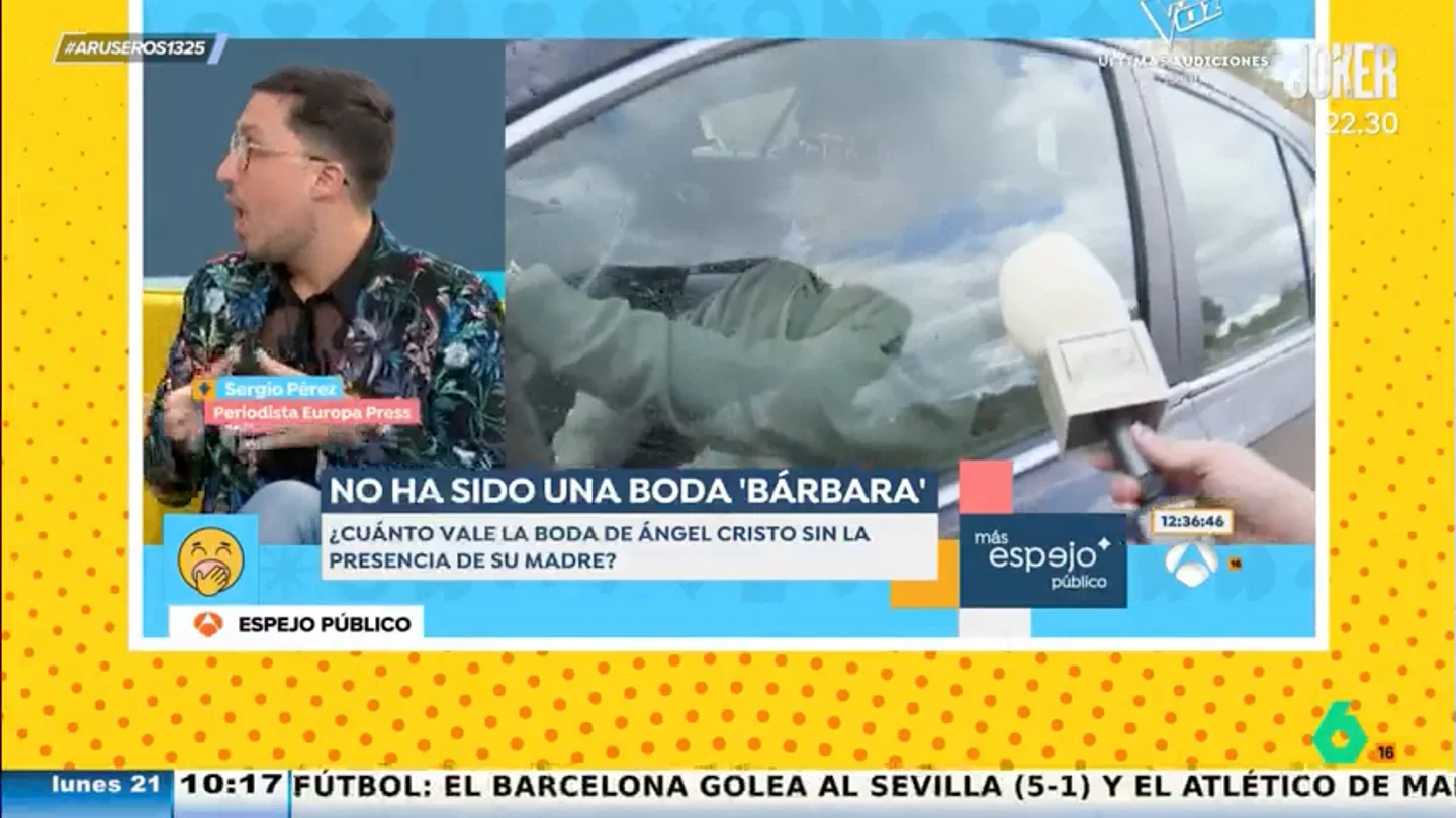 Sergio Pérez cuenta lo que le dijo una invitada a la boda de Ángel Cristo Junior, hijo de Bárbara Rey: "Fue una mierda" Sergio Pérez cuenta lo que le dijo una invitada a la boda de Ángel Cristo Junior, hijo de Bárbara Rey: "Fue una mierda"