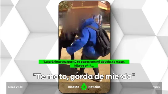 Brutal agresión a una menor en un colegio en Vélez-Málaga: "Con mi abuela no te metes, gorda de mierda" Brutal agresión a una menor en un colegio en Vélez-Málaga: "Con mi abuela no te metes, gorda de mierda"
