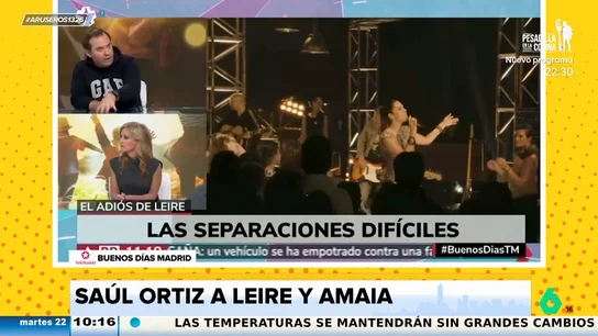 Saúl Ortiz, a Leire Martínez y Amaia Montero: "Si queréis decir algo lo decís, ya está bien de utilizar a la prensa" Saúl Ortiz, a Leire Martínez y Amaia Montero: "Si queréis decir algo lo decís, ya está bien de utilizar a la prensa"