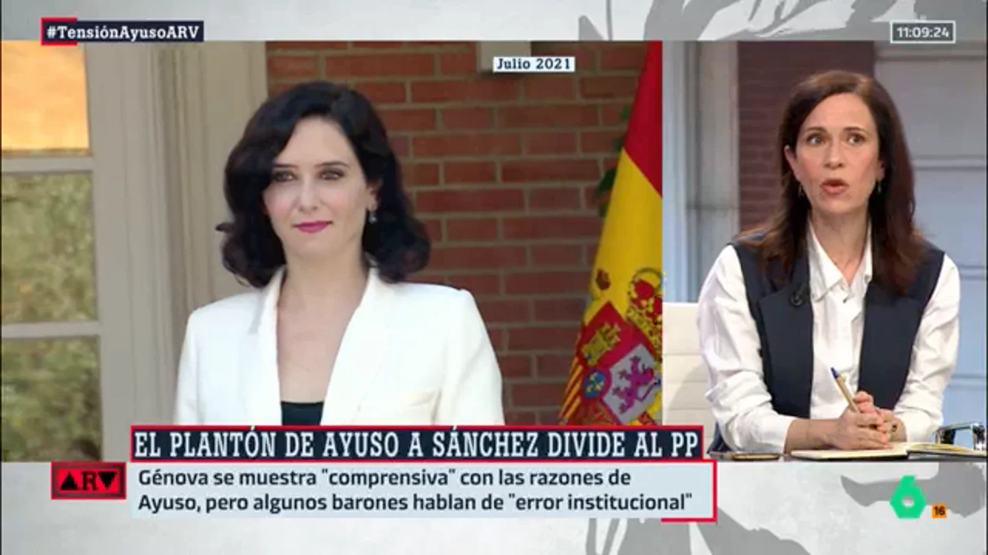 Ángeles Caballero, al PP tras el plantón de Ayuso a Sánchez: "Es como cuando los padres defienden al hijo maleducado diciendo que es especial" Ángeles Caballero, al PP tras el plantón de Ayuso a Sánchez: "Es como cuando los padres defienden al hijo maleducado diciendo que es especial"