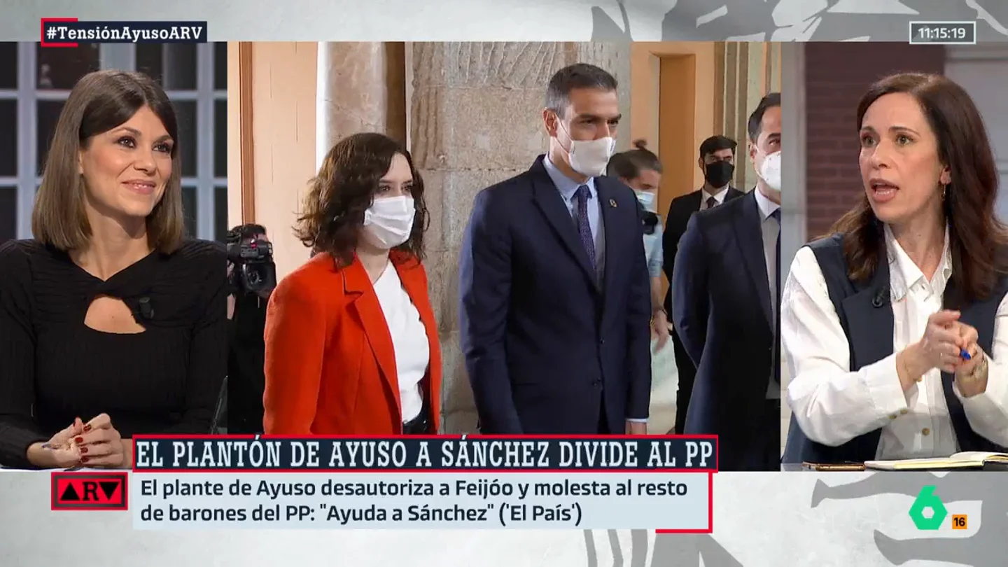 Ángeles Caballero, sobre el plantón de Ayuso a Sánchez: "Estamos asistiendo a un capítulo más del procés castizo" Ángeles Caballero, sobre el plantón de Ayuso a Sánchez: "Estamos asistiendo a un capítulo más del procés castizo"