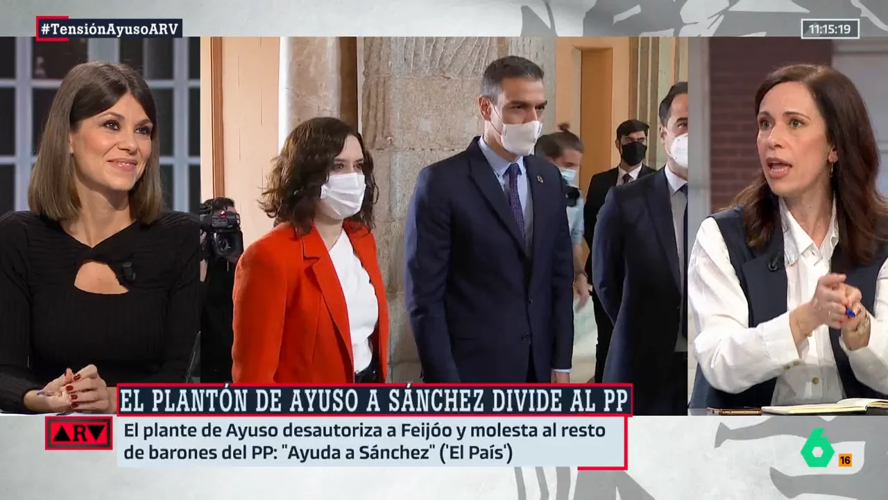 Ángeles Caballero, sobre el plantón de Ayuso a Sánchez: "Estamos asistiendo a un capítulo más del procés castizo"