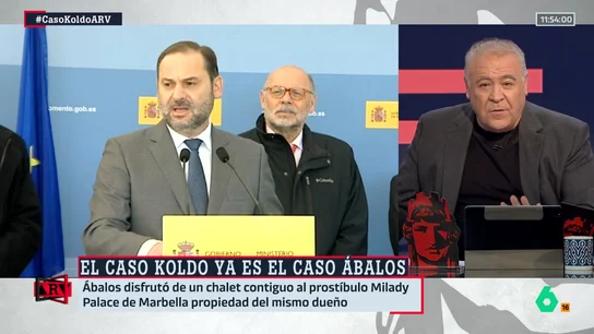 Ferreras, de las vacaciones de 20.000 euros de Ábalos: "Con el sueldo de ministro y siendo familia numerosa, complicado" Ferreras, de las vacaciones de 20.000 euros de Ábalos: "Con el sueldo de ministro y siendo familia numerosa, complicado"