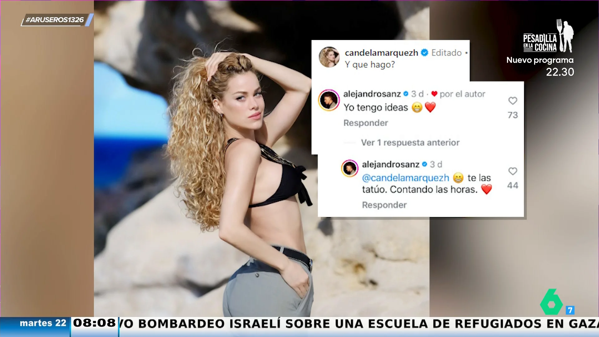 El 'tonteo' en redes de Alejandro Sanz con Candela Márquez hace saltar las alarmas de un posible nuevo amor