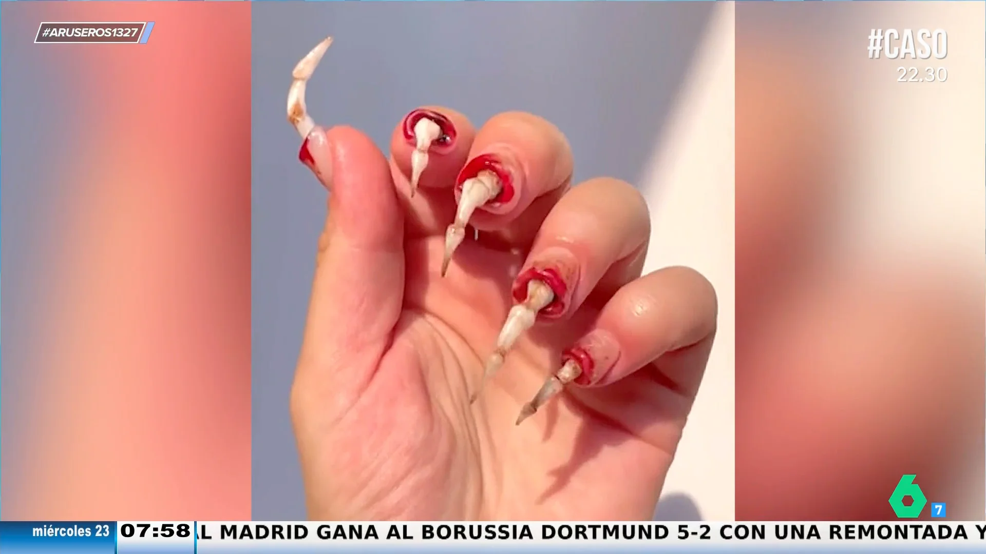 Alfonso Arús reacciona a una terrorífica idea de manicura para Halloween: "Es tan realista y escalofriante que es ideal"