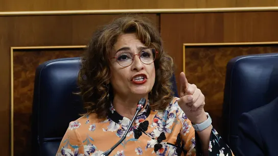 La ministra de Hacienda, María Jesús Montero durante la sesión de control al Gobierno. La ministra de Hacienda, María Jesús Montero durante la sesión de control al Gobierno.