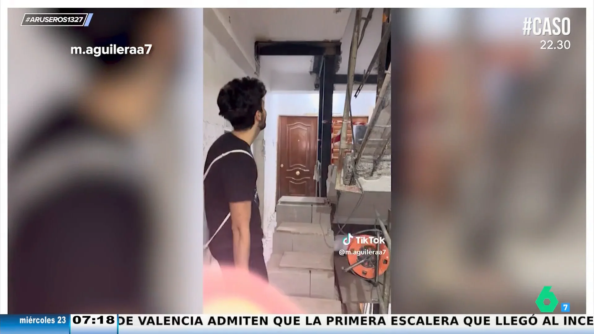 Un joven se viraliza por vivir en un edificio en obras: "Parece una película de terror"