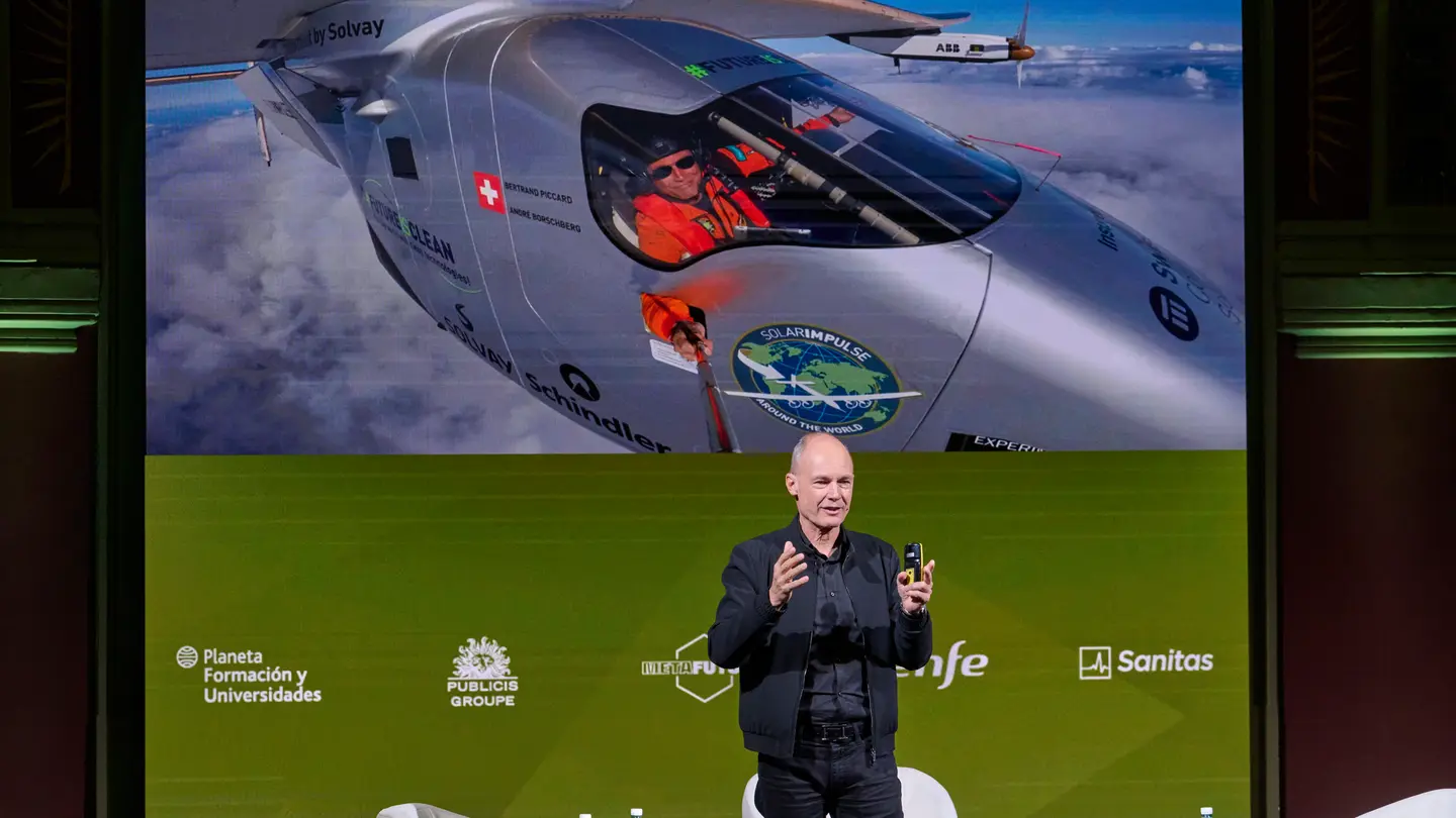 El aeronatura Bertrand Piccard, en Metafuturo. El aeronatura Bertrand Piccard, en Metafuturo.