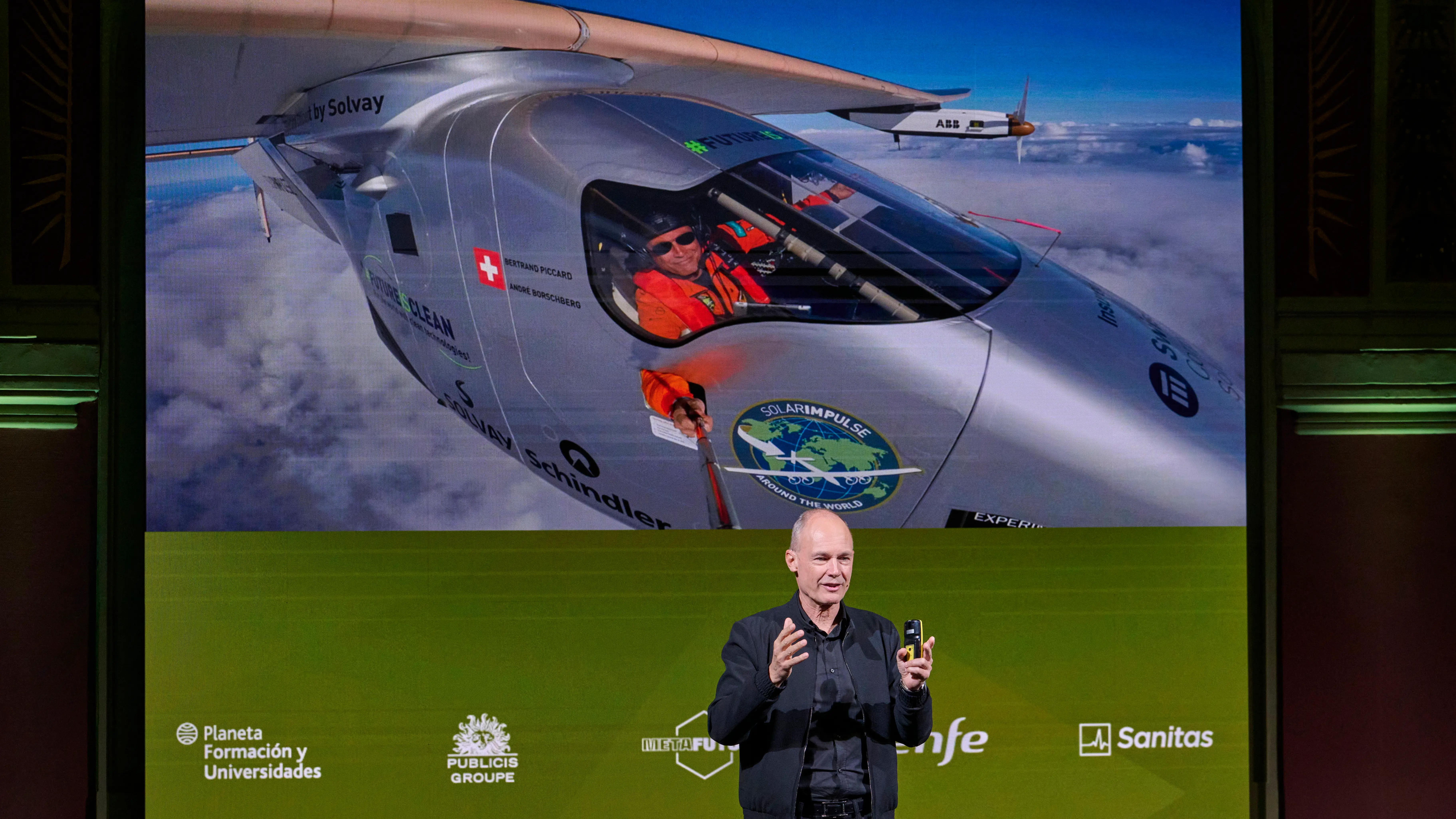 El aeronatura Bertrand Piccard, en Metafuturo.