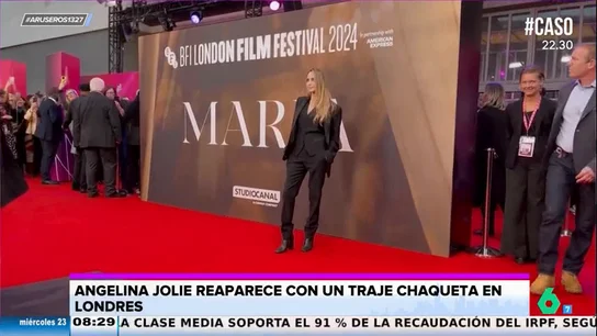 Angelina Jolie deslumbra en el Festival de Cine de Londres promocionando 'Maria' Angelina Jolie deslumbra en el Festival de Cine de Londres promocionando 'Maria'