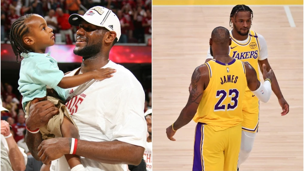 LeBron James y su hijo Bronny