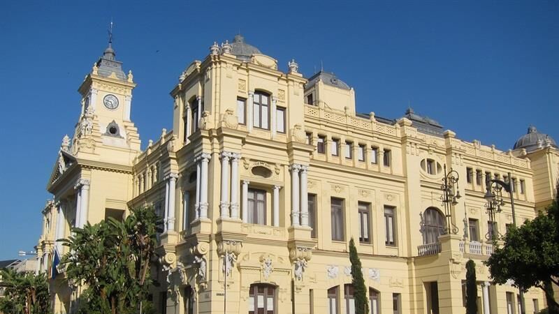 Fachada del Ayuntamiento de Málaga