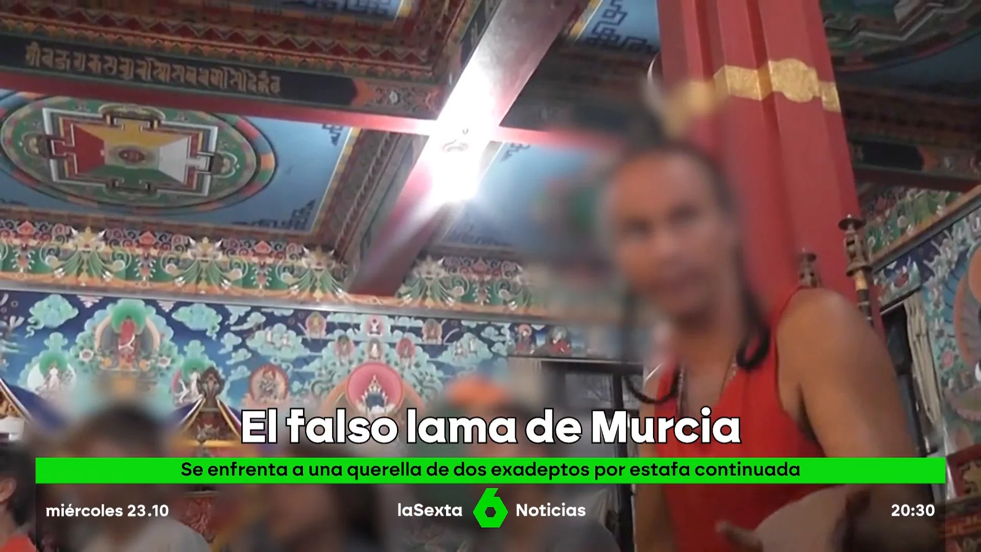 El lama de Murcia vuelve al banquillo por una nueva denuncia por estafa de dos exmiembros