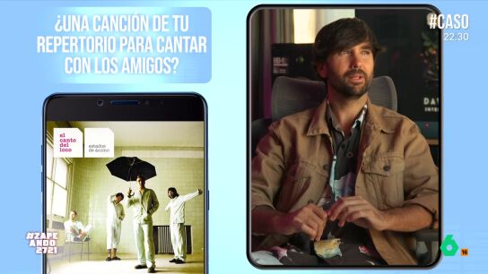 David Otero escoge una canci&oacute;n de El Canto del loco para "cantar con los amigos": "Ya lo hice en mis conciertos"