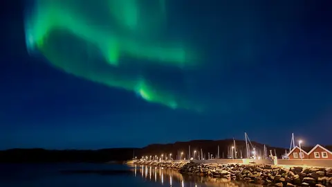 Aurora boreal en Noruega Aurora boreal en Noruega
