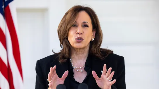 La candidata demócrata Kamala Harris en una comparecencia La candidata demócrata Kamala Harris en una comparecencia