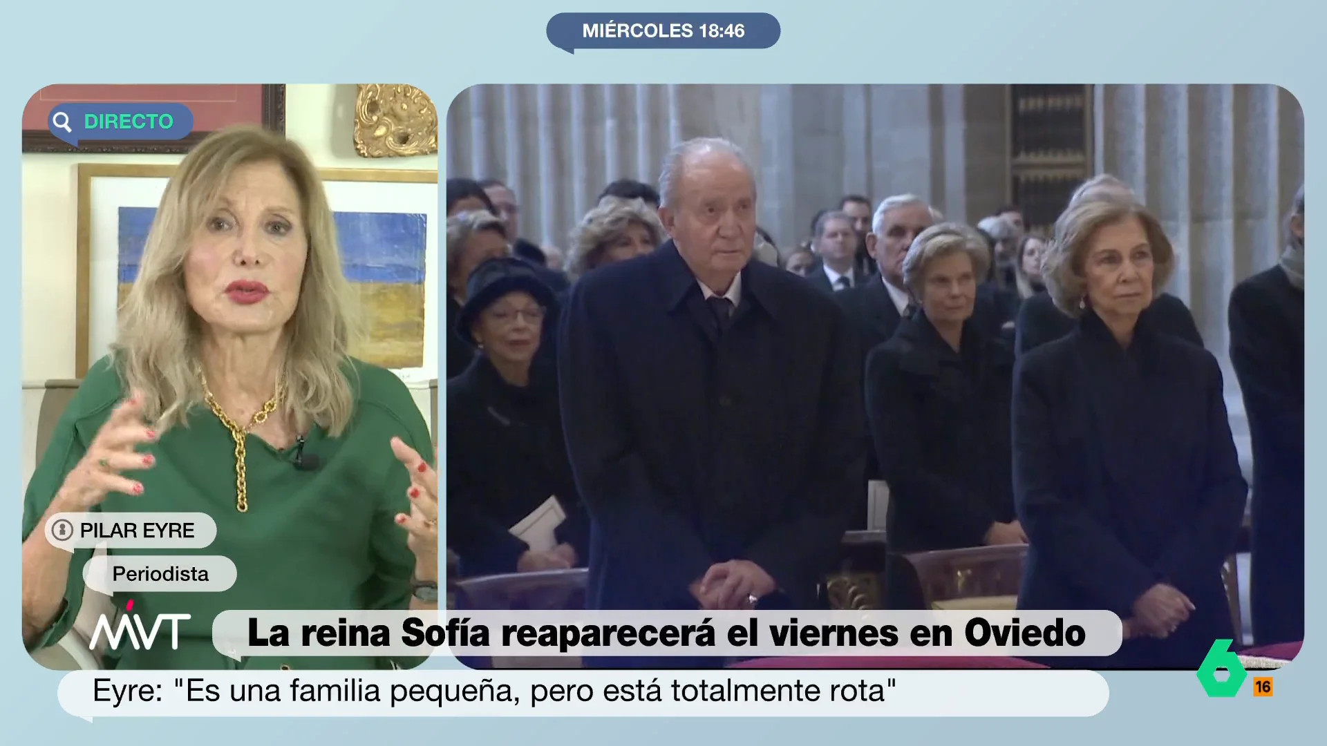 Pilar Eyre explica en este vídeo cómo la complicada situación que vive la reina Sofía encuentra reflejo en otras mujeres de los Borbones, desde la esposa de Alfonso XIII, a las propias infantas Elena y Cristina, sin olvidar al mismísimo rey emérito.