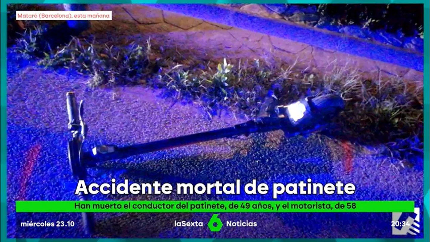 Terrible accidente en Mataró (Barcelona): mueren dos hombres que iban en patinete y en moto tras chocar en la N-II Terrible accidente en Mataró (Barcelona): mueren dos hombres que iban en patinete y en moto tras chocar en la N-II