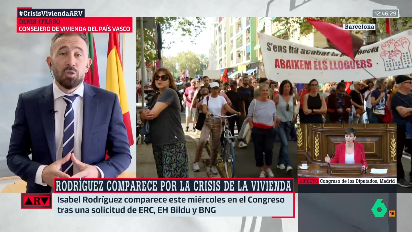 El consejero de Vivienda del País Vasco defiende el tope de los alquileres: "Los alquilados pueden acogerse a la ley" El consejero de Vivienda del País Vasco defiende el tope de los alquileres: "Los alquilados pueden acogerse a la ley"