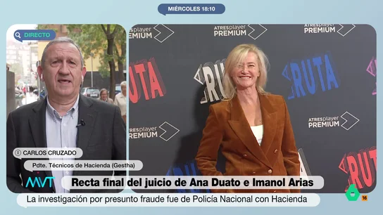 Carlos Cruzado, sobre el entramado societario de Ana Duato: "Parece difícil decir 'yo no sabía'" El técnico de Hacienda expone que, a pesar de que la presunción de inocencia está por encima de todo, la actriz cedía los derechos de los programas a cambio de unas cantidades muy inferiores a las que realmente se percibían.