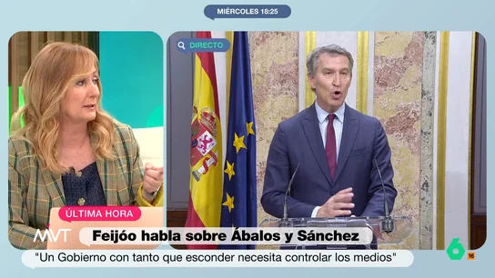 Mayte Alcaraz, crítica con Alan Barroso: "¿Solo es lawfare cuando favorece al PP?" Barroso expone que el líder popular no ha hablado sobre la querella archivada al PP en la que acusaba al PSOE de corrupción. Para la periodista, "cuando criticamos, depende a quien favorezca, o no decimos que hay lawfare o no...".