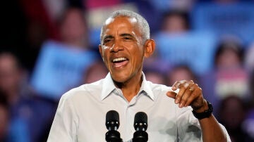 Barack Obama, durante su intervención en Detroit (Michigan, Estados Unidos)