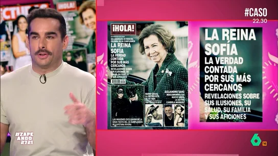 Juan Sanguino comenta la portada de la reina Sofía en 'Hola': "Verdades no sé... peloteo todo el que quieras" El periodista explica que en el reportaje afirman que la reina está "en su mejor momento", algo que Sanguino cuestiona debido a la polémica en la que se ha visto envuelto el rey Juan Carlos.