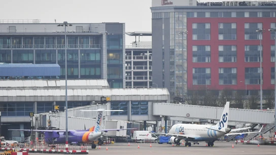 El aeropuerto inglés de Birmingham.  El aeropuerto inglés de Birmingham.