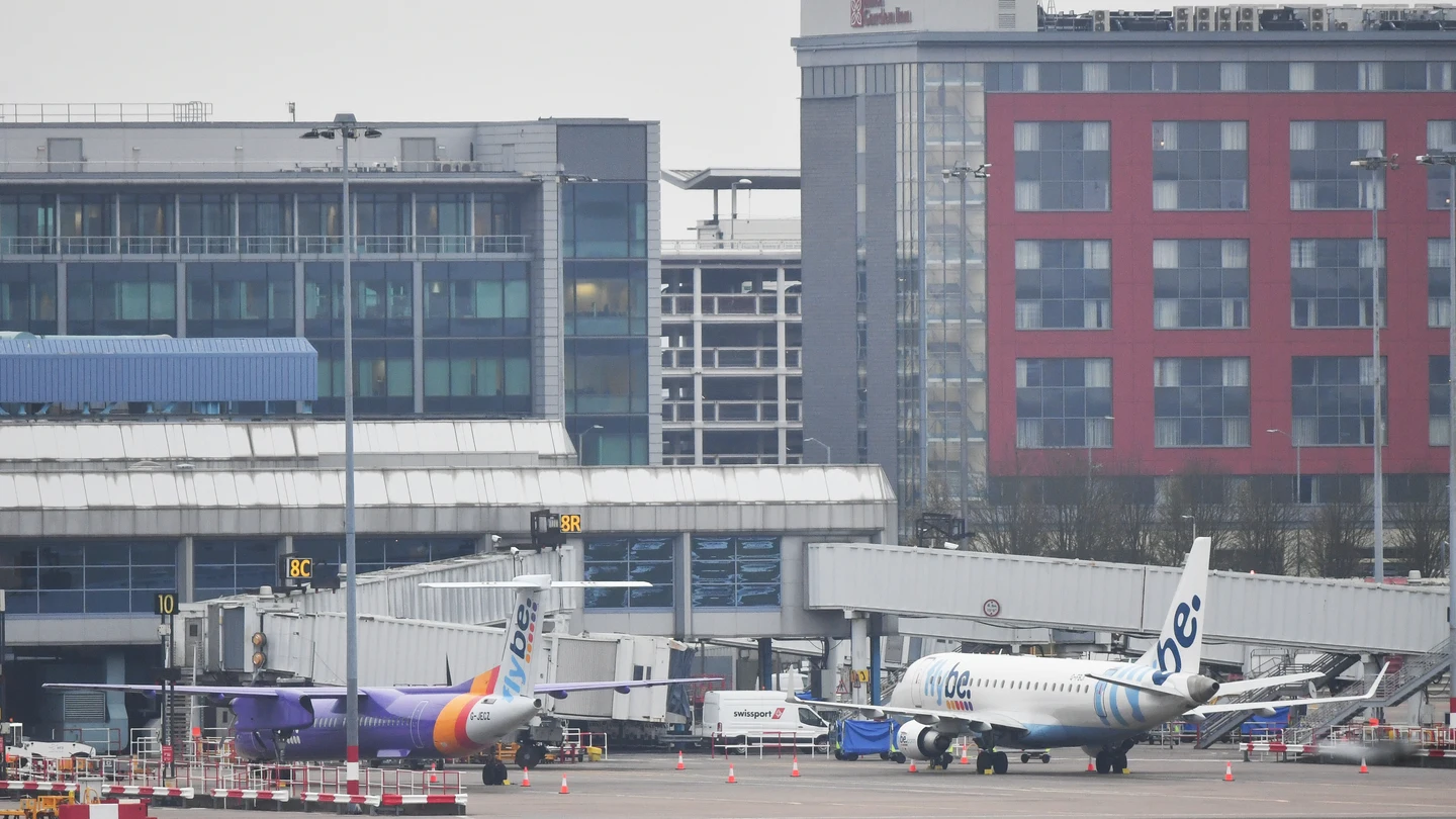 El aeropuerto inglés de Birmingham. El aeropuerto inglés de Birmingham.