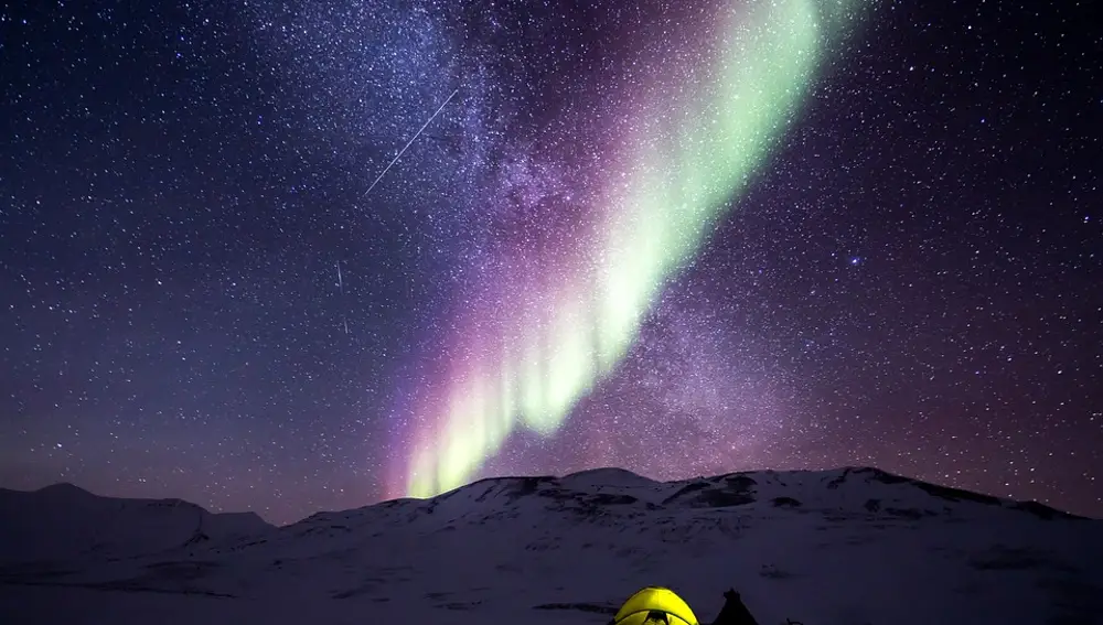 Aurora boreal en Alaska Aurora boreal en Alaska