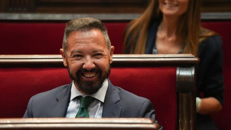 Bádenas durante un pleno en el Ayuntamiento de València