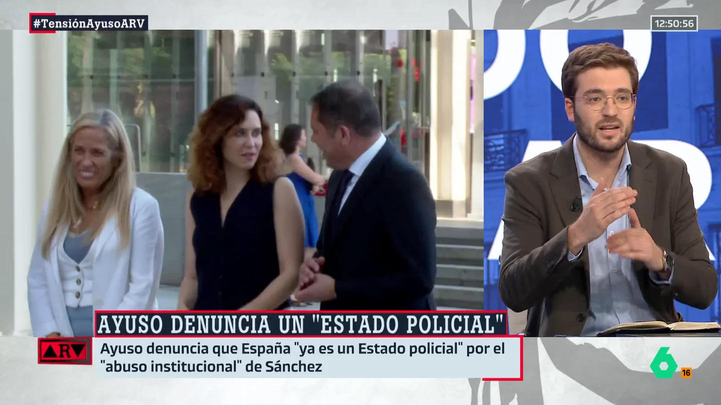Alan Barroso, sobre Isabel Díaz Ayuso por la investigación a su novio: "Está tan nerviosa que empieza a encender petardos" Alan Barroso, sobre Isabel Díaz Ayuso por la investigación a su novio: "Está tan nerviosa que empieza a encender petardos"