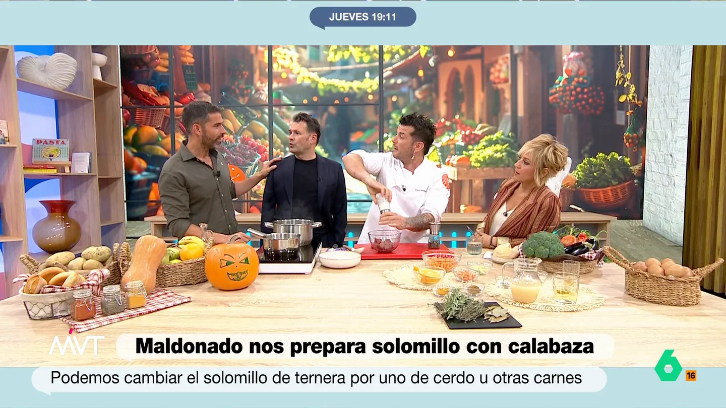 ¿La calabaza sube los niveles de azúcar? Pablo Ojeda aclara esta cuestión El nutricionista detalla los beneficios nutricionales de la receta que va a elaborar el chef Carlos Maldonado. No te los pierdas en el vídeo principal.