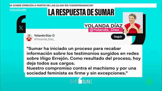 Errejón, sin apoyos políticos: ni Más Madrid ni Sumar le respaldan tras las acusaciones de violencia machista Errejón, sin apoyos políticos: ni Más Madrid ni Sumar le respaldan tras las acusaciones de violencia machista
