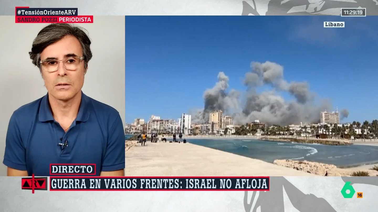 Sandro Pozzi, sobre cómo Israel está "destruyendo" el Líbano: "Ha barrio barrios enteros de edificios residenciales" Sandro Pozzi, sobre cómo Israel está "destruyendo" el Líbano: "Ha barrio barrios enteros de edificios residenciales"
